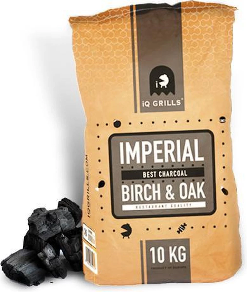 Charbon De Bois "iQ Grills IMPERIAL Best Charcoal" Bouleau/Chêne 10kg, Qualité Restaurant 4 Charbon De Bois "iQ Grills IMPERIAL Best Charcoal" Bouleau/Chêne 10kg, Qualité Restaurant – Image 2