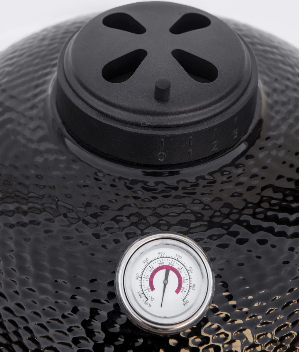 Kamado Medium Landmann Ø 45,7 Cm 18 Pouces Zwart - Avec Roulettes - Avec Thermomètre - Avec Grille De Ventilation - Barbecue Kamado - Barbecue En Céramique - Kamado Large 10 Kamado Medium Landmann Ø 45,7 Cm 18 Pouces Zwart - Avec Roulettes - Avec Thermomètre - Avec Grille De Ventilation - Barbecue Kamado - Barbecue En Céramique - Kamado Large – Image 8