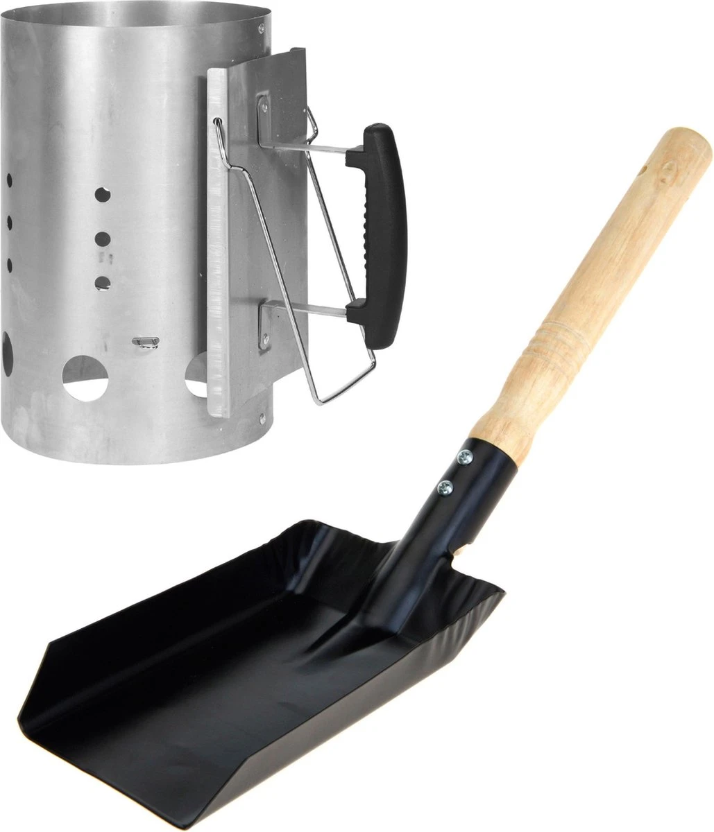 Briques Pour BBQ /allume-charbon Avec Manche En Plastique 30 Cm - Avec Pelle à Charbon Noir 37 Cm - Barbecue 3 Briques Pour BBQ /allume-charbon Avec Manche En Plastique 30 Cm - Avec Pelle à Charbon Noir 37 Cm - Barbecue