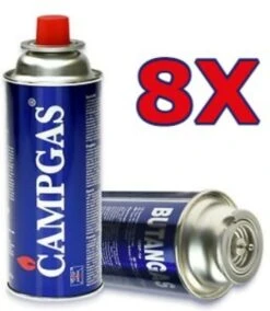 BORVAT- 8 Pièces - Cartouches De Gaz Butane - Réchaud à Gaz De Camping - Bec Bunsen 227g Gaz Butane