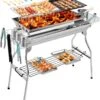 Borvat® | Barbecue Et Friture Barbecue à Dual Usage | Barbecue Au Charbon Extérieur Portable | Convient Pour 5 à 10 Personnes En Marche, Pique-nique, Camping, Barbecue. -Magasin D'Accessoires Pour Barbecue 1065x1200