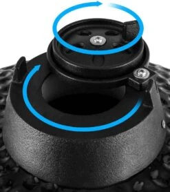 Patton - Kamado 21 - Premium Black - Barbecue En Céramique - Avec Indicateur De Température à Cœur Bluetooth - éclairage LED - Grand Modèle - Complet - Noir -Magasin D'Accessoires Pour Barbecue 1066x1200