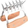 GrillX Luxe Meat Claws - Manche En Bois - Griffes à Viande En Acier Inoxydable - Broyeur à Viande - Porc Effiloché, Poulet - Accessoires De BBQ -Magasin D'Accessoires Pour Barbecue 1070x1200 1
