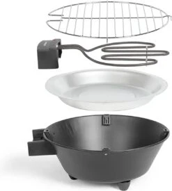 LIVOO Barbecue De Table Electric - BBQ De Table électrique - Ø; 30 Cm - Puissance 1250 W - Bac à Graisse Amovible. Voyant Lumineux. 4 Pieds Antidérapants. Entièrement Démontable -Magasin D'Accessoires Pour Barbecue 1077x1200