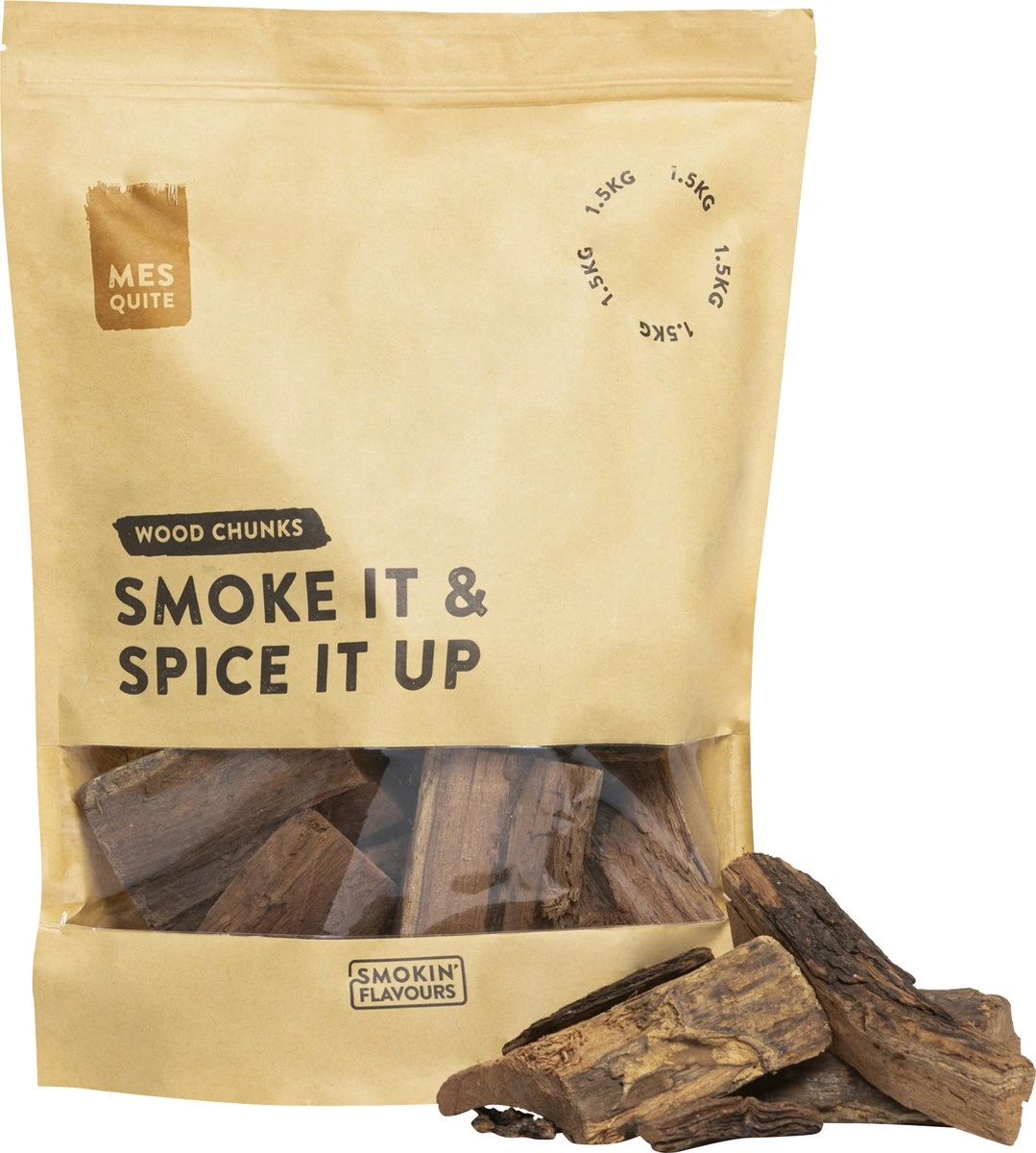 Smokin' Flavours | Morceau De Fumée | Mesquite | 1,5 Kilogrammes | Bois De Fumage 3 Smokin' Flavours | Morceau De Fumée | Mesquite | 1,5 Kilogrammes | Bois De Fumage