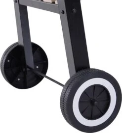 Station De Grillades Sur Chariot Outsunny Barbecue Autoportant Avec Pare-vent 2 X étagère Réglable En Hauteur 846-032 -Magasin D'Accessoires Pour Barbecue 1095x1200