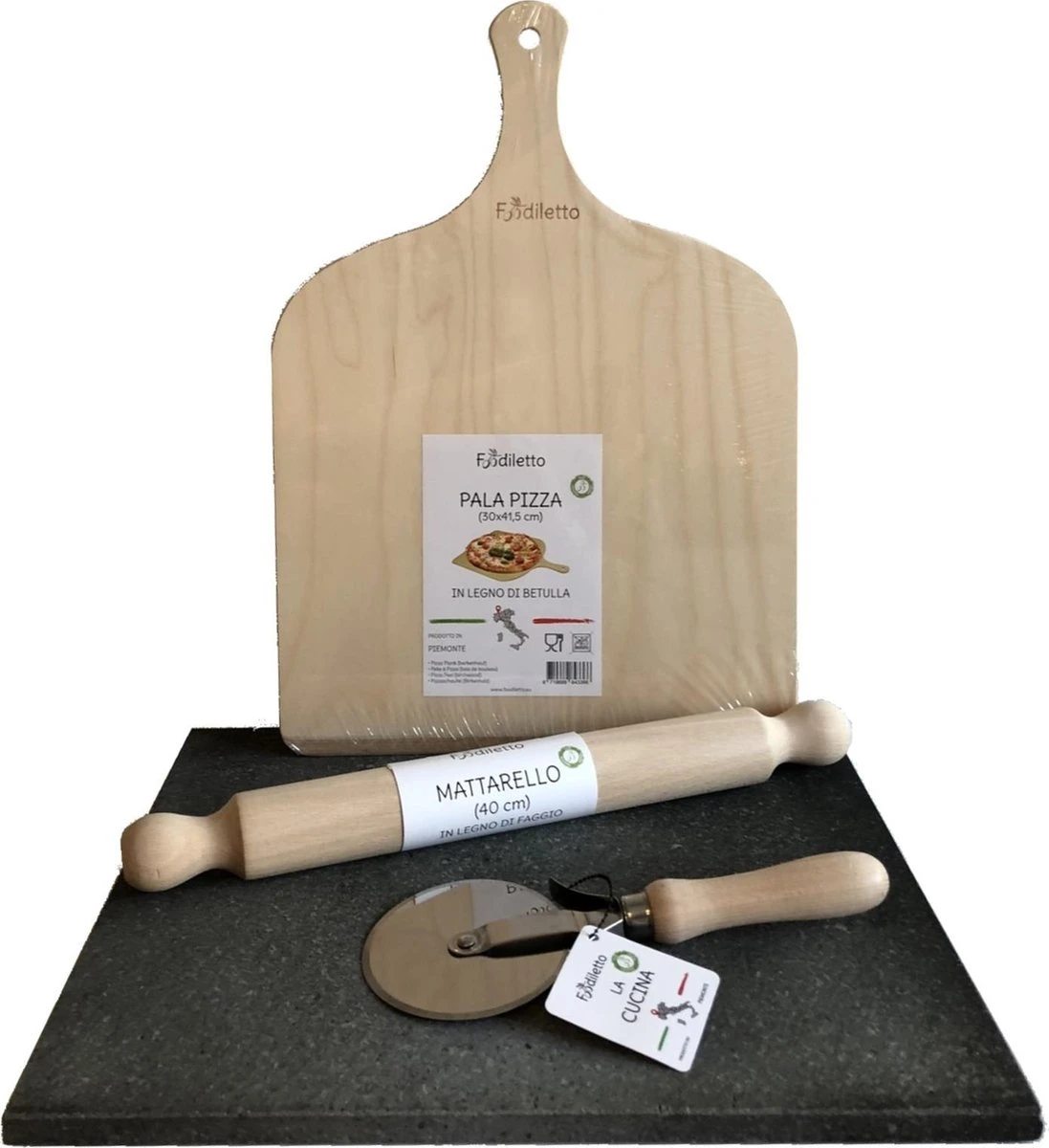 Pierre à Pizza Foodiletto - Set Complet - Y Compris Barbecue En Pierre à Pizza - Barbecue - Four - Gaz - électrique - Pelle à Pizza - Rouleau à Pâtisserie - Coupe-pizza - Cadeau Pour Homme 3 Pierre à Pizza Foodiletto - Set Complet - Y Compris Barbecue En Pierre à Pizza - Barbecue - Four - Gaz - électrique - Pelle à Pizza - Rouleau à Pâtisserie - Coupe-pizza - Cadeau Pour Homme