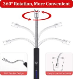 PENDEI Briquet électrique Rechargeable USB Avec Indicateur De Batterie LED Cou Flexible 360 Degrés Coupe-vent Pour Bougies Barbecue Feux D'artifice Cuisinière à Gaz Cuisine Camping 15 PENDEI Briquet électrique Rechargeable USB Avec Indicateur De Batterie LED Cou Flexible 360 Degrés Coupe-vent Pour Bougies Barbecue Feux D'artifice Cuisinière à Gaz Cuisine Camping -Magasin D'Accessoires Pour Barbecue 1100x1200 1