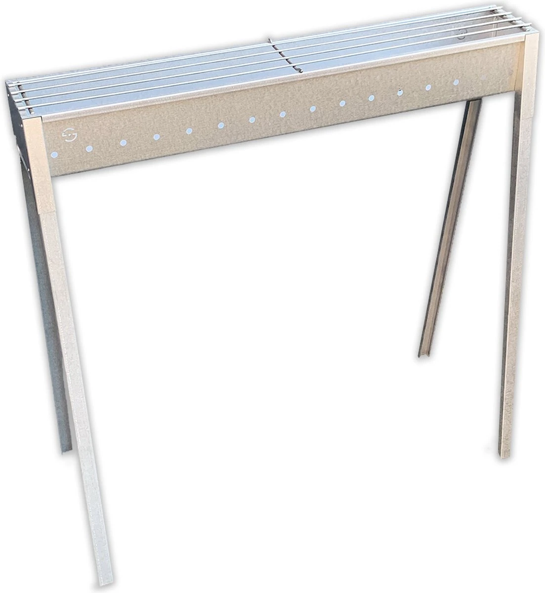 Spiedini Satay BBQ Bali 80 - Barbecue à Charbon Avec Grille Horizontale Pour Satay Ou Autres Brochettes - Longueur 80 Cm, Largeur 11 Cm - Matière : Fer Aluminisé 4 Spiedini Satay BBQ Bali 80 - Barbecue à Charbon Avec Grille Horizontale Pour Satay Ou Autres Brochettes - Longueur 80 Cm, Largeur 11 Cm - Matière : Fer Aluminisé – Image 2