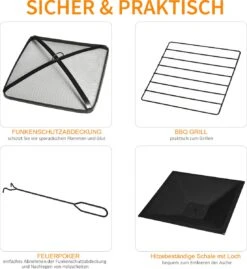 Outsunny 3-en-1 Brasero Brasero Avec Grille De Protection Contre Les étincelles Barbecue De Jardin Noir 842-170 20 Outsunny 3-en-1 Brasero Brasero Avec Grille De Protection Contre Les étincelles Barbecue De Jardin Noir 842-170 -Magasin D'Accessoires Pour Barbecue 1103x1200 2