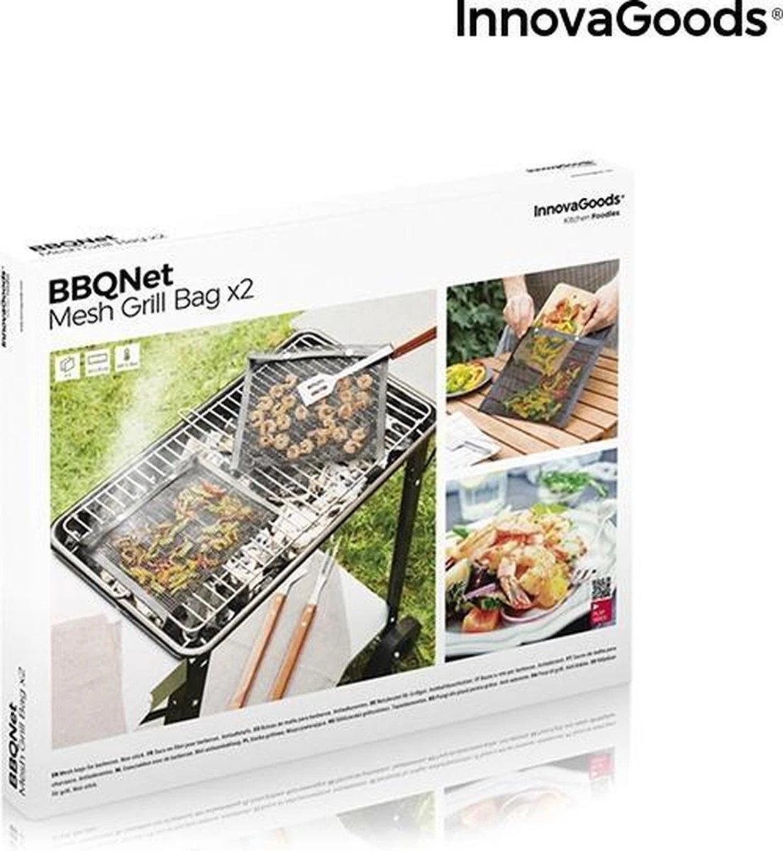 Tassen En Filet Pour Barbecue InnovaGoods BBQNet - Sacs Pour Barbecue - Accessoires Pour Barbecue - Bbq 4 Tassen En Filet Pour Barbecue InnovaGoods BBQNet - Sacs Pour Barbecue - Accessoires Pour Barbecue - Bbq – Image 2