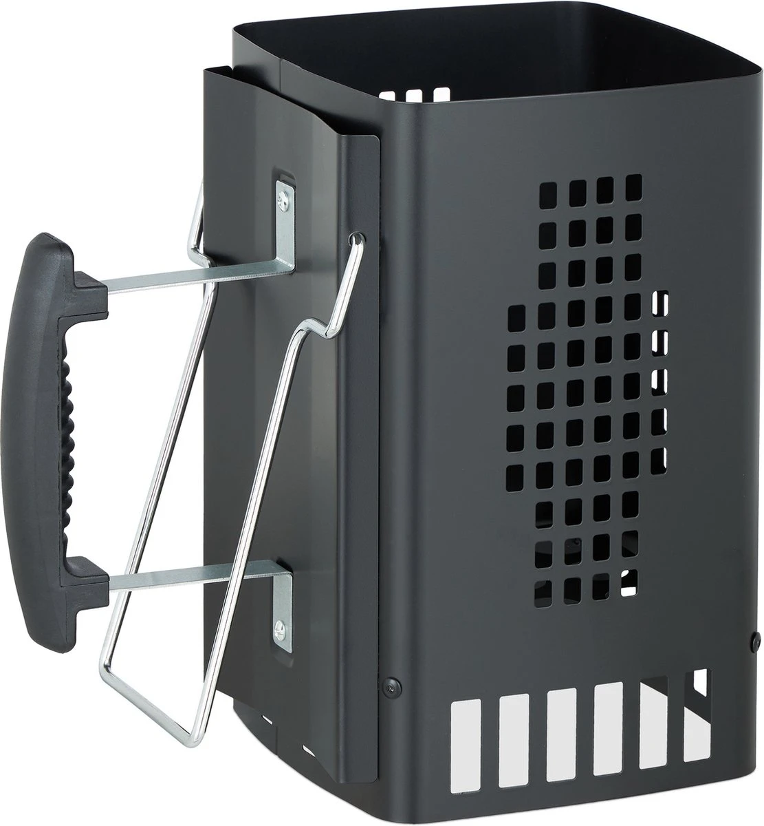 Allumeur De Briquettes Relaxdays - Avec Poignée - Allume-charbon - Barbecue - Fer - Noir 10 Allumeur De Briquettes Relaxdays - Avec Poignée - Allume-charbon - Barbecue - Fer - Noir – Image 8