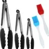 Set De 3 Pinces De Cuisine De Premium Supérieure - Pinces Pour Barbecue De Cuisine - Avec Deux Brosses En Silicone - Cuisson - BBQ - Salade, Gâteau, Crème Glacée, Four - (3x Pinces + 2 Brosses) 2 Set De 3 Pinces De Cuisine De Premium Supérieure - Pinces Pour Barbecue De Cuisine - Avec Deux Brosses En Silicone - Cuisson - BBQ - Salade, Gâteau, Crème Glacée, Four - (3x Pinces + 2 Brosses) -Magasin D'Accessoires Pour Barbecue 1121x1200