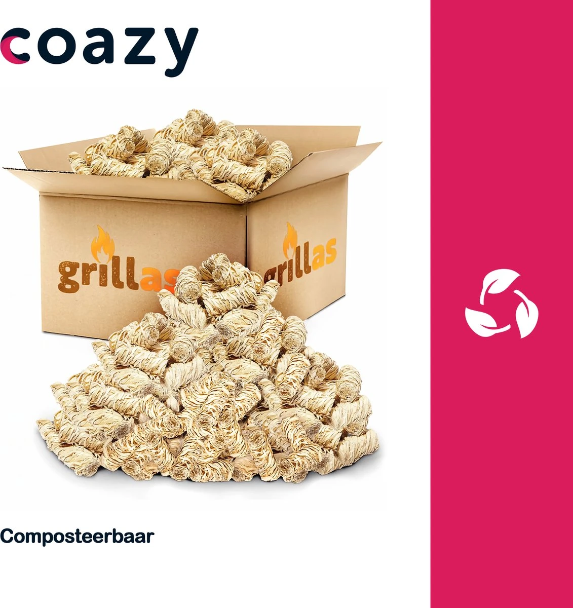 Allume-feu BIO Pour BBQ Ou Réchaud (3kg = 240 Boucles) - Allume-feu - Wokkels En Laine De Bois - Allume-feu Pour Barbecue - Allume-feu - Accessoires 4 Allume-feu BIO Pour BBQ Ou Réchaud (3kg = 240 Boucles) - Allume-feu - Wokkels En Laine De Bois - Allume-feu Pour Barbecue - Allume-feu - Accessoires – Image 2