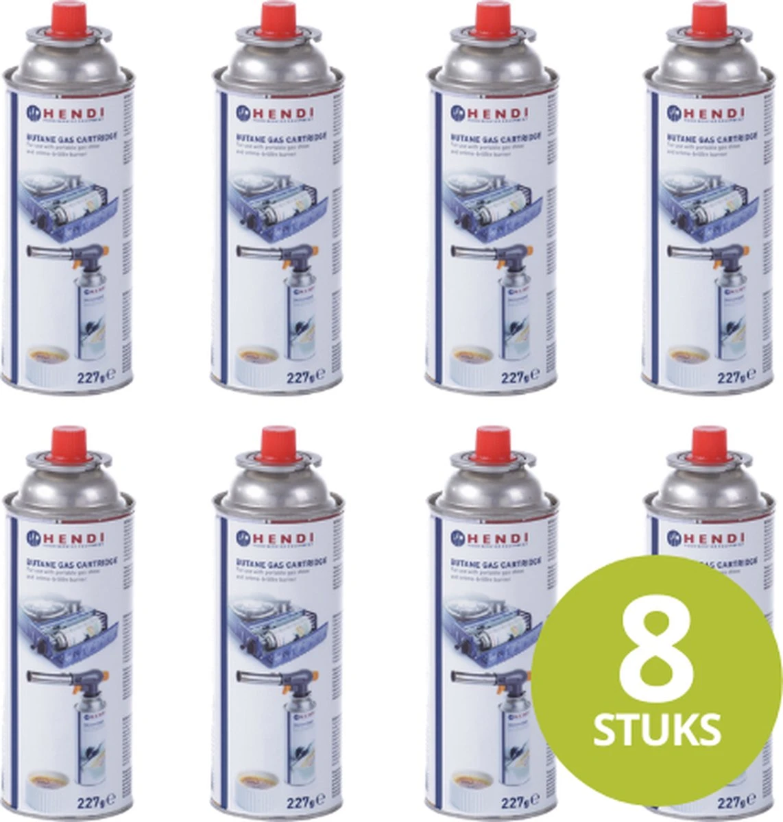 Recharge De Bouteilles De Gaz Hendi Butane - Réchaud à Gaz - Bouteilles De Gaz De Bouteilles De Gaz De Camping - Cartouche De Gaz 227 G - Set De 8 3 Recharge De Bouteilles De Gaz Hendi Butane - Réchaud à Gaz - Bouteilles De Gaz De Bouteilles De Gaz De Camping - Cartouche De Gaz 227 G - Set De 8