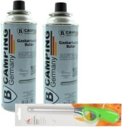 Benson 2x Bouteille De Gaz Désherbant Gaz Butane - 227 Gr - Bidon De Gaz Avec Briquet