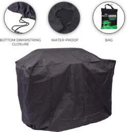 MaxxGarden BBQ Cover - Housse Pour Barbecue Rectangulaire - Noir - 125x62x95 Cm -Magasin D'Accessoires Pour Barbecue 1154x1200 2