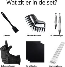 Perow De BBQ Perow - Accessoires De Vêtements Pour Bébé De Barbecue - Pinces à Viande - Tapis De Gril En Téflon - Pinces à Viande - Gants Antidérapants - Astuce Cadeau 28 Perow De BBQ Perow - Accessoires De Vêtements Pour Bébé De Barbecue - Pinces à Viande - Tapis De Gril En Téflon - Pinces à Viande - Gants Antidérapants - Astuce Cadeau -Magasin D'Accessoires Pour Barbecue 1154x1200 3