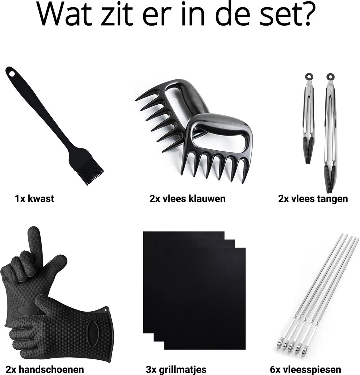 Perow De BBQ Perow - Accessoires De Vêtements Pour Bébé De Barbecue - Pinces à Viande - Tapis De Gril En Téflon - Pinces à Viande - Gants Antidérapants - Astuce Cadeau 14 Perow De BBQ Perow - Accessoires De Vêtements Pour Bébé De Barbecue - Pinces à Viande - Tapis De Gril En Téflon - Pinces à Viande - Gants Antidérapants - Astuce Cadeau – Image 12