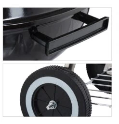 Relaxdays Barbecue Au Charbon De Bois Avec Couvercle - Barbecue à Bouilloire - Barbecue - Grill à Boules - Noir -Magasin D'Accessoires Pour Barbecue 1156x1200