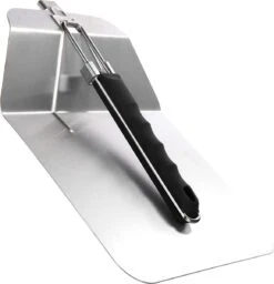 Pelle à Pizza En Acier Inoxydable - Pelle à Pizza Et à Gâteau Avec Manche Rabattable - Poussoir à Pizza Pour Pizza, Tarte Flambée, Sandwichs Et Pain (argent / Noir - Angulaire) -Magasin D'Accessoires Pour Barbecue 1158x1200 3