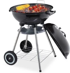 Relaxdays Barbecue Au Charbon De Bois Avec Couvercle - Barbecue à Bouilloire - Barbecue - Grill à Boules - Noir -Magasin D'Accessoires Pour Barbecue 1162x1200 4