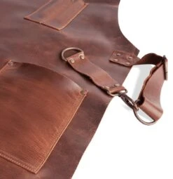 Burnhard Leather BBQ Tablier - Tablier De Barbecue En Cuir De Buffle - Marron -Magasin D'Accessoires Pour Barbecue 1163x1200 5