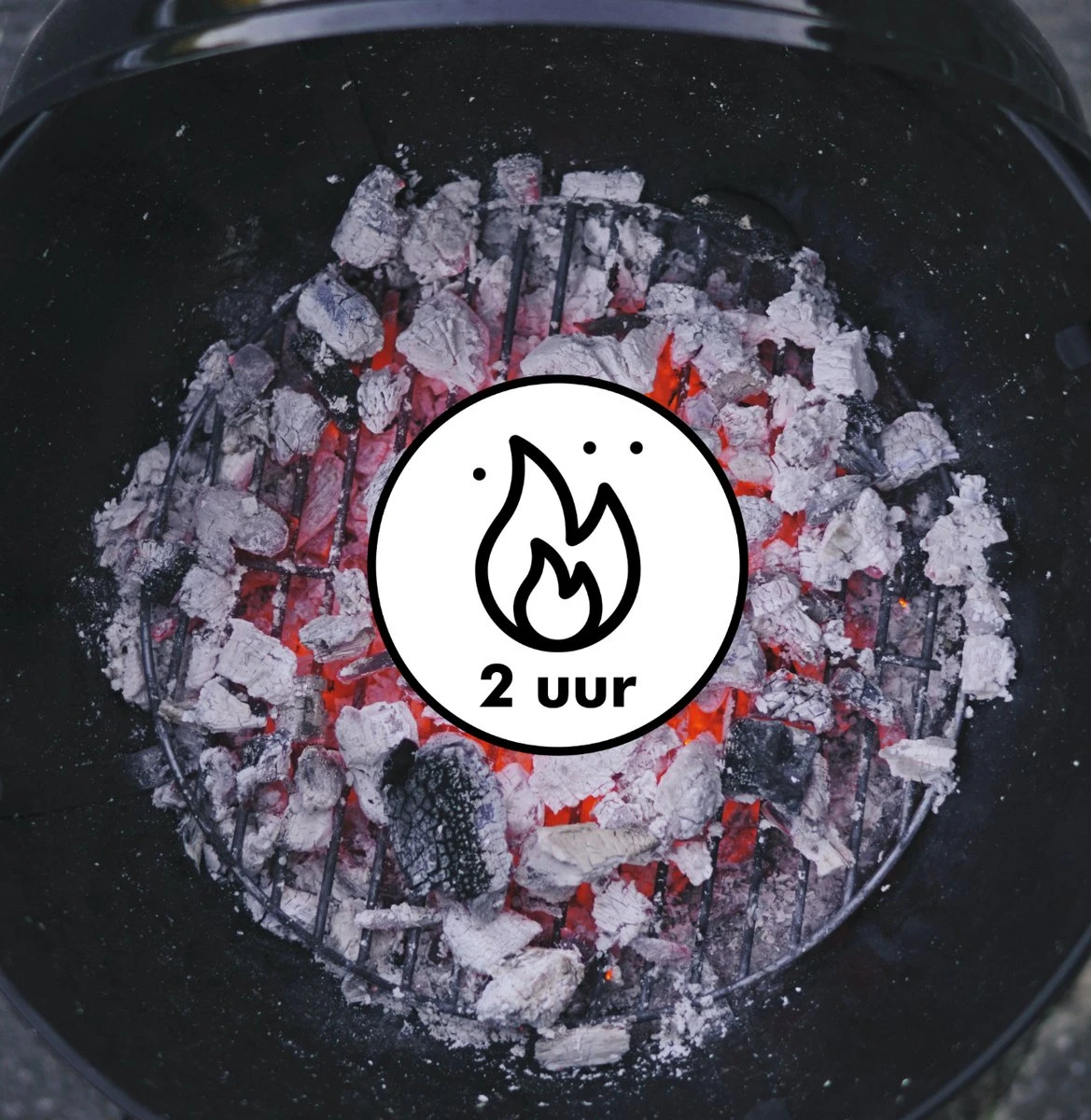 Inround - Barbecue Avec Briquettes De Charbon De Bois, Allume-feu, Allume-charbon Et Brochettes De Barbecue - BBQ 6 Inround - Barbecue Avec Briquettes De Charbon De Bois, Allume-feu, Allume-charbon Et Brochettes De Barbecue - BBQ – Image 4