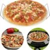 Pierre à Pizza Cheqo® - Pierre à Pizza - Pierre à Four - Pierre à Pizza - Pierre à BBQ - Pierre à Pizza Pour BBQ Et Four - Pierre à Pain - Avec Grille En Métal - ø33cm -Magasin D'Accessoires Pour Barbecue 1173x1200 4