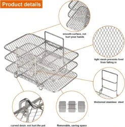 Support De Friteuse à Air Compatible Avec La Friteuse à Air Ninja Dual Air Accessoires De Vêtements Pour Bébé Air / Dual Zone / Rack -Magasin D'Accessoires Pour Barbecue 1178x1200 2