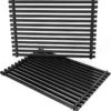 Grille De BBQ Onlyfire, Grille De Rechange, émaillée, Angulaire, Pour Weber 7525, Spirit Genesis, 44 X 30 Cm, 2 Pièces, Noir