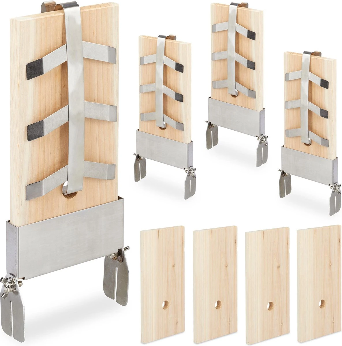 Relaxdays Smoker Board Bbq Saumon - Lot De 4 - Planche Finlandaise - Bois De Cèdre - Planche De Saumon - Nature 3 Relaxdays Smoker Board Bbq Saumon - Lot De 4 - Planche Finlandaise - Bois De Cèdre - Planche De Saumon - Nature