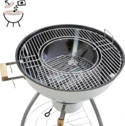 NATERIAL - Barbecue à Charbon PHOENIX BETA II - 8 Personnes - Ø 57 Cm - H. 108 Cm - Acier émaillé - Crème - Kogelbarbecue 13 NATERIAL - Barbecue à Charbon PHOENIX BETA II - 8 Personnes - Ø 57 Cm - H. 108 Cm - Acier émaillé - Crème - Kogelbarbecue -Magasin D'Accessoires Pour Barbecue 1187x1200