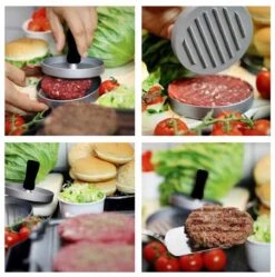 Presse à Hamburger Kikomo - Revêtement Antiadhésif - Set BBQ - Acier Inoxydable -Magasin D'Accessoires Pour Barbecue 1192x1200 6