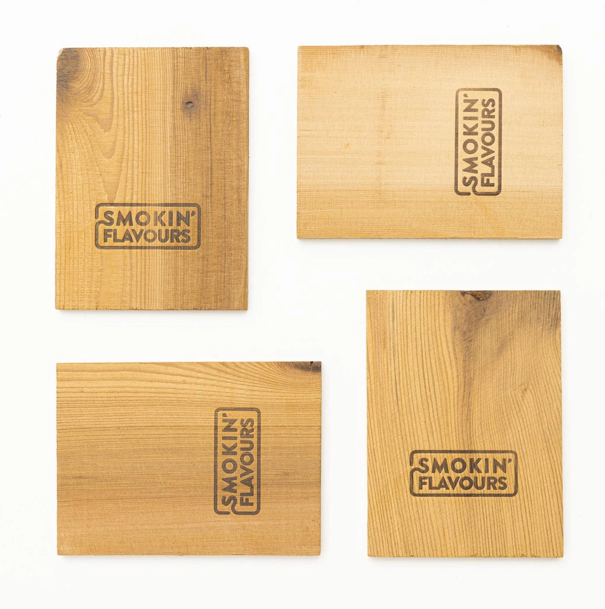 Smokin' Flavours | Planche à Fumer | Bois De Cèdre | 15 Cm I 4 Pièces | Bois De Fumage 4 Smokin' Flavours | Planche à Fumer | Bois De Cèdre | 15 Cm I 4 Pièces | Bois De Fumage – Image 2