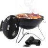 AG Mini Barbecue Ø 35cm - Barbecues à Charbon - Barbecue Kogelbarbecue - Klein Et Léger - Compact - Inox - 4-6 Personnes-Barbecue Rond - Incl. Couvercle - Barbecue Passe Partout -Grille De Ventilation Pour La Régulation De L'oxygène - Zwart -Magasin D'Accessoires Pour Barbecue 1193x1200 1