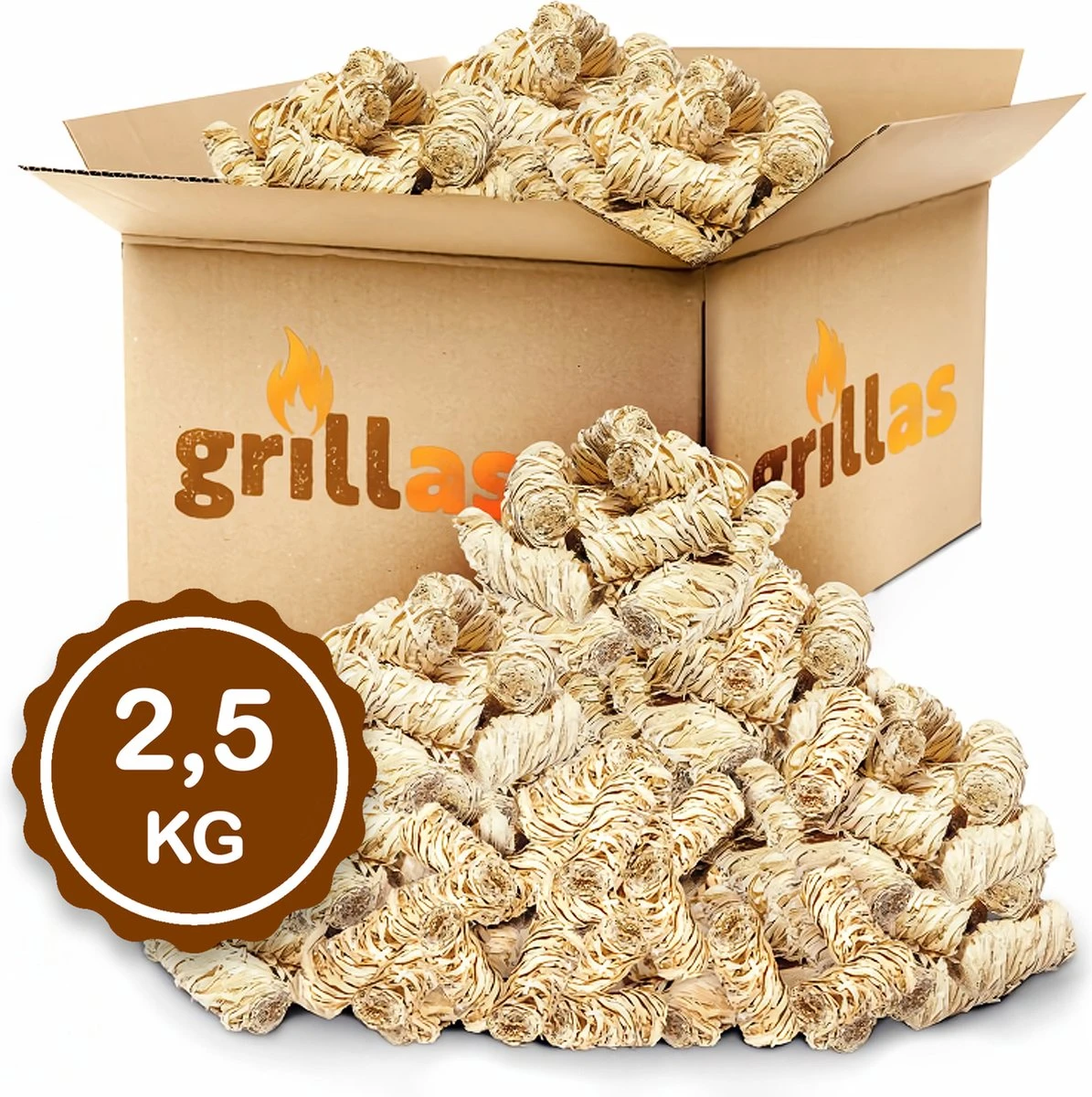 Allume-feu BIO Pour BBQ Ou Réchaud (2.5kg = 200 Boucles) - - Allume-feu - Wokkels En Laine De Bois - Allume-feu Pour Barbecue - Allume-feu - Accessoires 10 Allume-feu BIO Pour BBQ Ou Réchaud (2.5kg = 200 Boucles) - - Allume-feu - Wokkels En Laine De Bois - Allume-feu Pour Barbecue - Allume-feu - Accessoires – Image 8