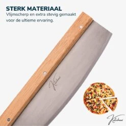 Pelle à Pizza Kitchenz Avec Set De Coupe-pizza - Pelle à Pizza Pour BBQ - Avec Coupe-pizza - Manche En Bois - Lame En Aluminium -Magasin D'Accessoires Pour Barbecue 1198x1200 18
