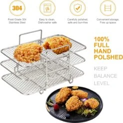 Support De Friteuse à Air Compatible Avec La Friteuse à Air Ninja Dual Air Accessoires De Vêtements Pour Bébé Air / Dual Zone / Rack -Magasin D'Accessoires Pour Barbecue 1198x1200 5