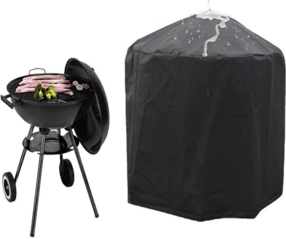Housse Pour Barbecue Pro Garden - Rond - 70 X 80 Cm - Housse Pour Barbecue - Housse Pour Barbecue En Boule - Noir 4 Housse Pour Barbecue Pro Garden - Rond - 70 X 80 Cm - Housse Pour Barbecue - Housse Pour Barbecue En Boule - Noir – Image 2