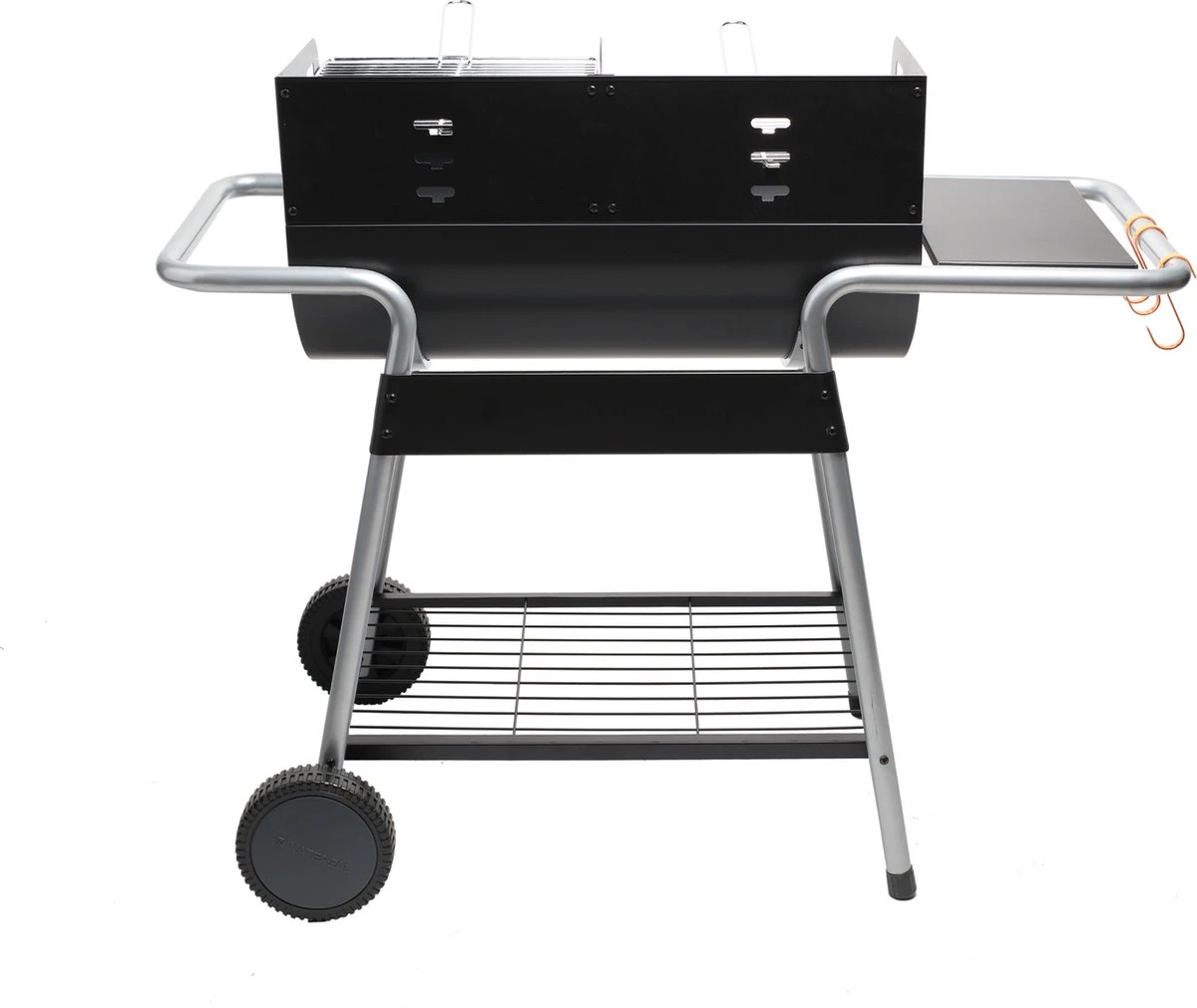 NATERIAL - Barbecue à Charbon ICARUS - Chariot 10 Personnes - H.92 X L.110 X P.61 Cm - Acier Peint - Zwart - BBQ Angulaire Sans Couvercle 6 NATERIAL - Barbecue à Charbon ICARUS - Chariot 10 Personnes - H.92 X L.110 X P.61 Cm - Acier Peint - Zwart - BBQ Angulaire Sans Couvercle – Image 4