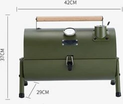 Barbecue à Charbon De Bois - Forme Cylindrique - BBQ D'été - BBQ De Jardin Extérieur Portable Pour 2 à 4 Personnes Camping Pique-nique Viande Savoureuse -Magasin D'Accessoires Pour Barbecue 1200x1011