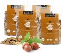 Copeaux De Fumée Rosmarino Blacksmith 4-pack - Chêne - Accessoires De BBQ - Bois De Fumage - Barbecue
