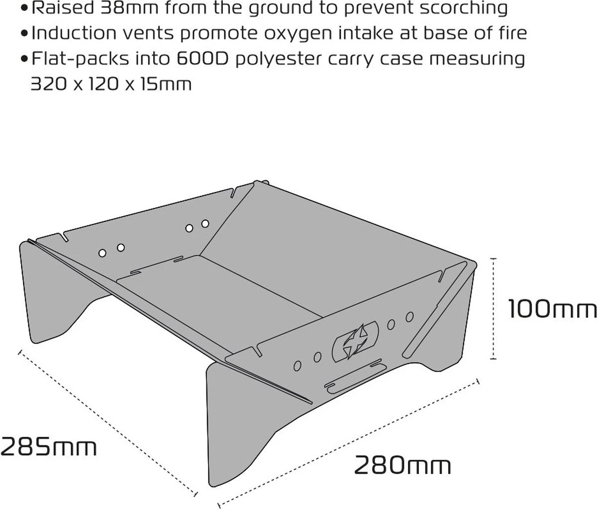 Oxford Barbecue Plein Air Compact / Foyer Plein Air / BBQ De Camping / Cheminée / BBQ Au Charbon De Bois De Bois / BBQ Au Bois 11 Oxford Barbecue Plein Air Compact / Foyer Plein Air / BBQ De Camping / Cheminée / BBQ Au Charbon De Bois De Bois / BBQ Au Bois – Image 9