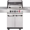 Barbecue à Gaz Enders Kansas II Pro 3 SIK Turbo - Grijs - Surface De Cuisson 60x45 Cm - 3 Brûleurs Principaux + Brûleur Latéral + Brûleur Arrière - Barbecue