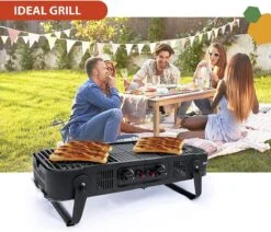 Barbecue à Gaz - Barbecue à Gaz Pliable Zinaps Barbecue à Gaz à 2 Brûleurs Avec Pliage De 3,3 KW à Emporter Avec Sac De Transport Pour Pique-niques, Balcons Et Plus Pour Cartouches De Gaz Normales 5 Kg Et 11 Kg - (WK 02124) -Magasin D'Accessoires Pour Barbecue 1200x1030