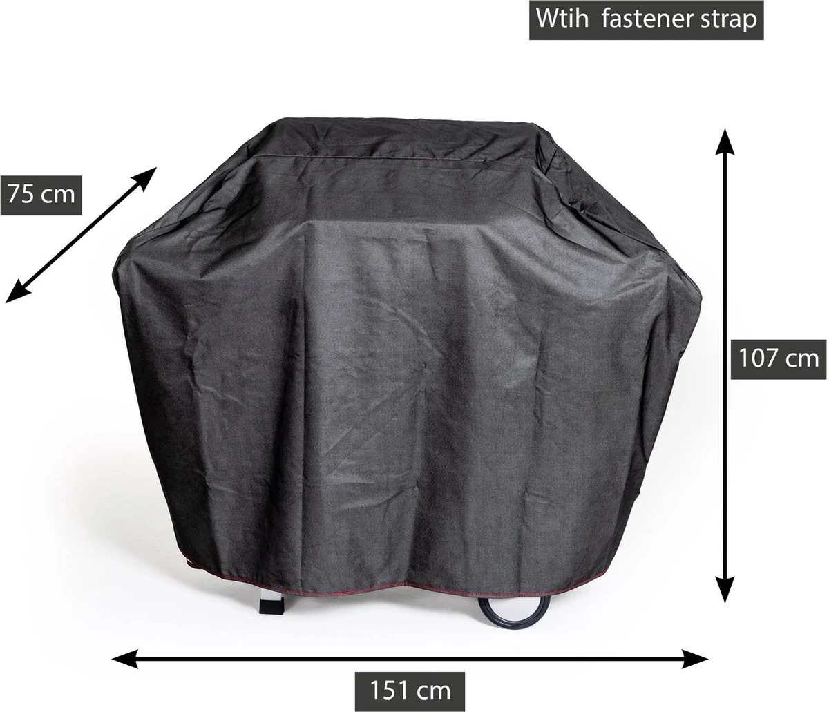 Barbecook - Housse Pour Barbecue Premium - Large - Barbecue à Gaz - 151b X 107h Cm - Imperméable - Noir 7 Barbecook - Housse Pour Barbecue Premium - Large - Barbecue à Gaz - 151b X 107h Cm - Imperméable - Noir – Image 5