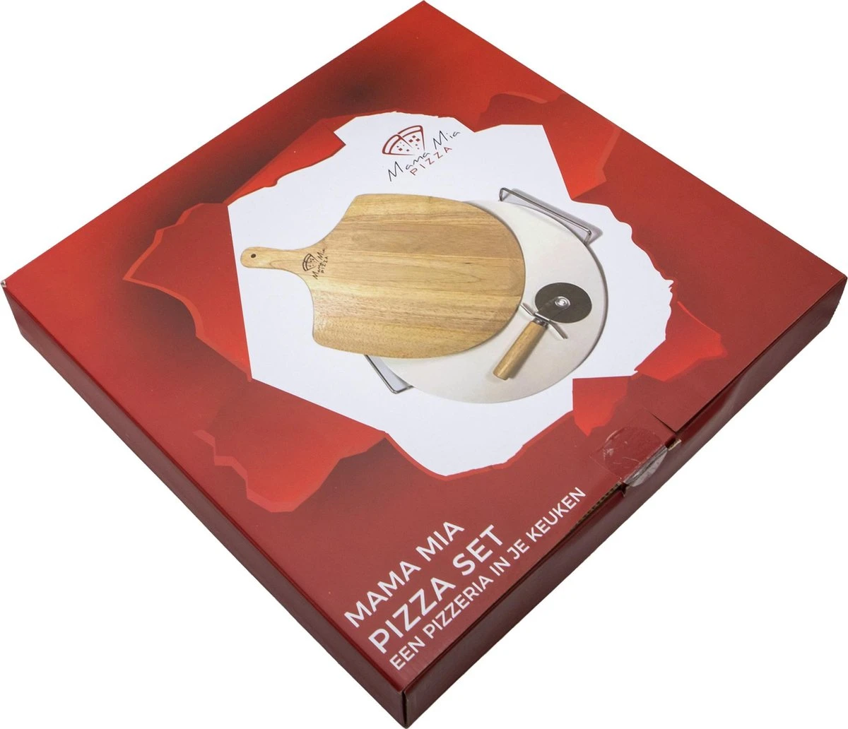 Maman Mia Pizza , 4 Pièces - Pierre à Pizza Avec Support Métallique Et La Pelle à Pizza - Pizza Brique - Pierre Pizza - Pizza Plaque - Cordiérite - 1,5 Cm D' épaisseur 5 Maman Mia Pizza , 4 Pièces - Pierre à Pizza Avec Support Métallique Et La Pelle à Pizza - Pizza Brique - Pierre Pizza - Pizza Plaque - Cordiérite - 1,5 Cm D' épaisseur – Image 3
