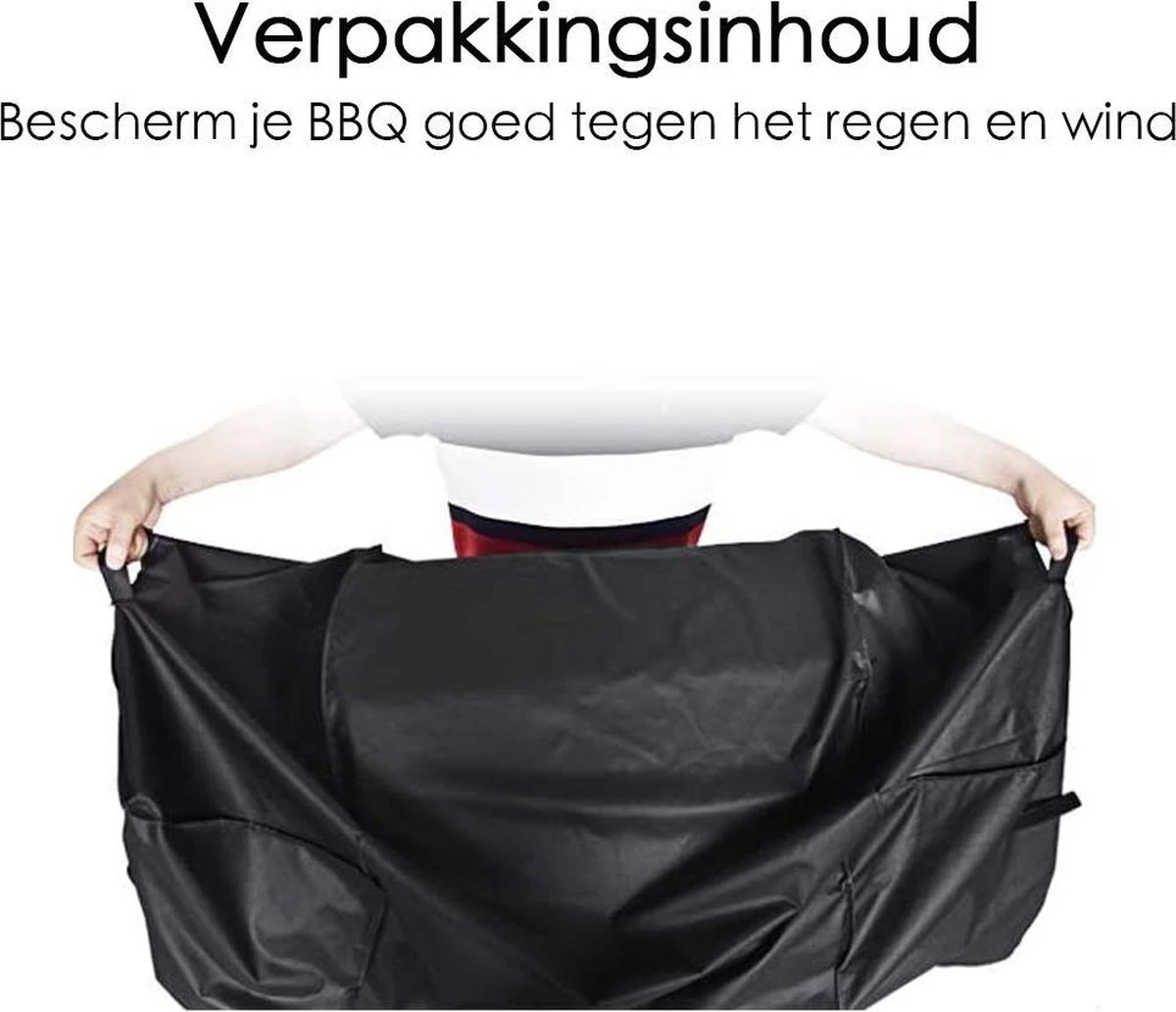 Housse De Barbecue - Imperméable - Réglable - 147x61x122cm - Zwart 7 Housse De Barbecue - Imperméable - Réglable - 147x61x122cm - Zwart – Image 5