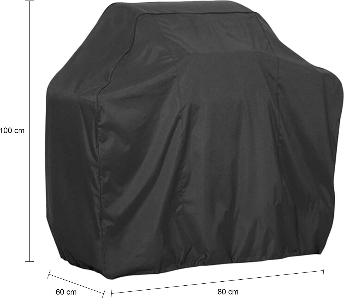 Housse De Barbecue QUVIO - Housse De Protection Pour BBQ - Housse - Housse - Accessoires De BBQ - Rectangle - Imperméable - Zwart - 80 X 60 X 100 Cm 5 Housse De Barbecue QUVIO - Housse De Protection Pour BBQ - Housse - Housse - Accessoires De BBQ - Rectangle - Imperméable - Zwart - 80 X 60 X 100 Cm – Image 3
